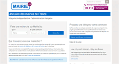 Desktop Screenshot of annuaire.mairie.biz